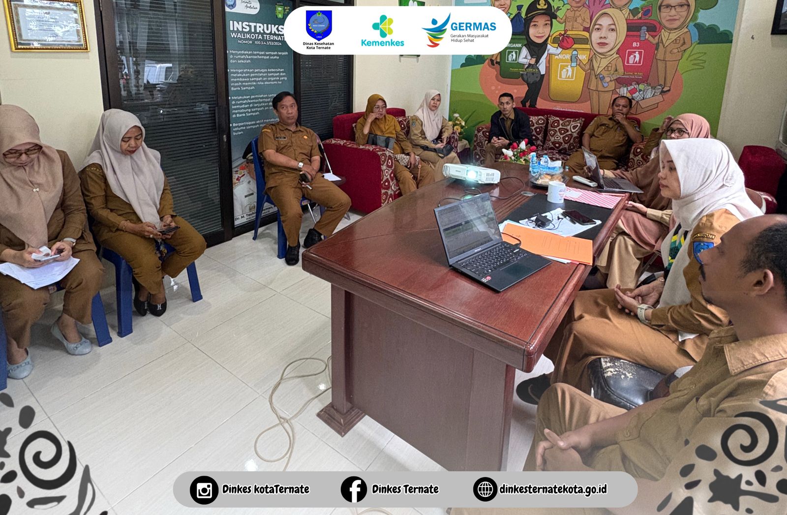 Rapat Monitoring SPIP oleh Inspektorat Kota Ternate